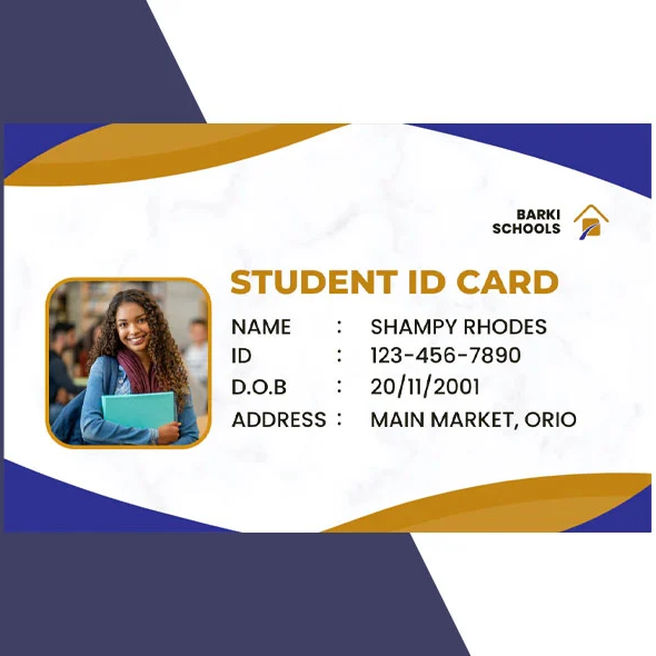 Customizable Student ID Card